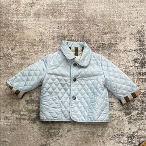 BURBERRY KIDS PUFFER SNAP JACKET. Size 3M. 🩵